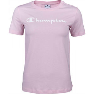 Champion CREWNECK T-SHIRT svetlo ružová M - Dámske tričko