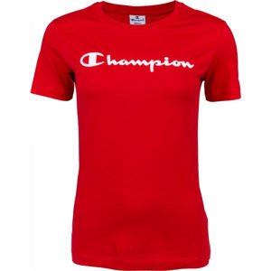 Champion CREWNECK T-SHIRT červená S - Dámske tričko