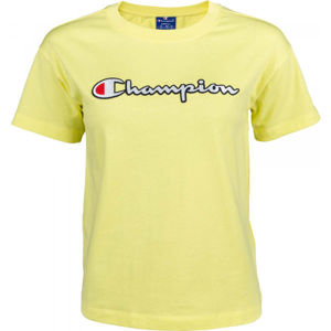 Champion CREWNECK T-SHIRT žltá S - Dámske tričko