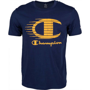Champion CREWNECK T-SHIRT tmavo modrá S - Pánske tričko