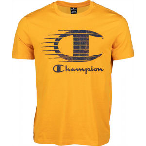 Champion CREWNECK T-SHIRT žltá M - Pánske tričko