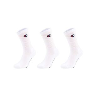 Champion 3PK CREW SOCKS Unisexové ponožky, biela, veľkosť 35-38