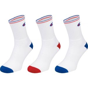 Champion CREW SOCKS PERFORMANCE X3 Unisex ponožky, biela, veľkosť 43 - 46