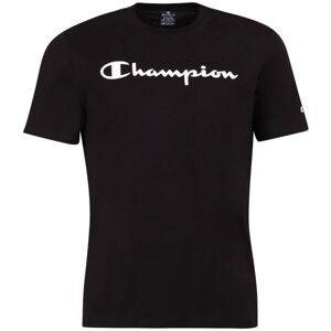 Champion CREWNECK LOGO T-SHIRT Pánske tričko, tmavo sivá, veľkosť M