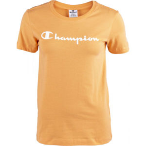 Champion CREWNECK T-SHIRT Dámske tričko, oranžová, veľkosť XS