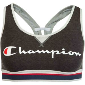 Champion CROP TOP AUTHENTIC Dámska športová podprsenka, tmavo sivá, veľkosť S