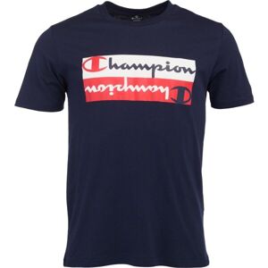 Champion GRAPHIC SHOP AUTHENTIC CREWNECK T-SHIRT Pánske tričko, tmavo modrá, veľkosť M