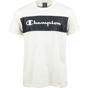 Champion SHORT SLEEVE TOP Pánske tričko, biela,čierna, veľkosť