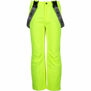 CMP KID SALOPETTE Dievčenské lyžiarske nohavice, svetlo zelená, veľkosť 128