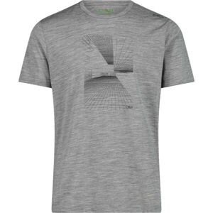 CMP T-SHIRT Pánske tričko, sivá, veľkosť XXL