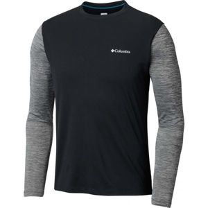 Columbia ZERO RULES LS SHRT M čierna S - Pánske športové tričko