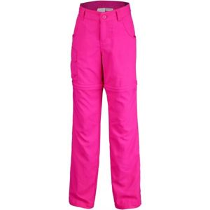 Columbia SILVER RIDGE III CONVT G ružová M - Dievčenské outdoorové nohavice