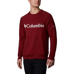 Columbia LODGE CREW červená S - Pánsky outdoorový sveter