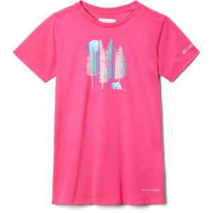 Columbia RANCO LAKE SHORT SLEEVE TEE ružová S - Dievčenské tričko