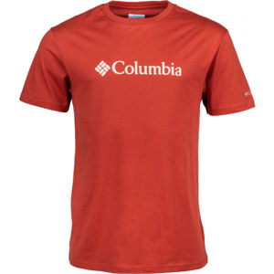 Columbia BASIC LOGO SHORT SLEEVE červená S - Pánske tričko