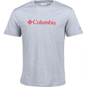 Columbia BASIC LOGO SHORT SLEEVE sivá S - Pánske tričko