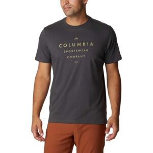 Columbia CSC SEASONAL LOGO TEE Pánske tričko s krátkym rukávom, tmavo sivá, veľkosť XXL