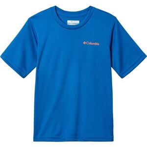Columbia GRIZZLY RIDGE BACK GRAPHIC SHORT SLEEVE TEE Detské tričko, modrá, veľkosť S