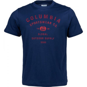 Columbia M PATH LAKE GRAPHIC TEE modrá M - Pánske tričko