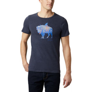Columbia M PINEY FALLS™ GRAPHIC TEE tmavo modrá XXL - Pánske tričko