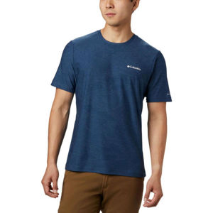 Columbia MAXTRAIL™ SS CAMO TEE Pánske tričko, tmavo modrá, veľkosť S