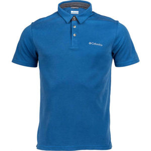 Columbia NELSON POINT POLO modrá S - Pánske tričko
