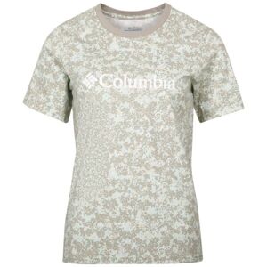 Columbia NORTH CASCADES™ PRINTED TEE Dámske tričko, svetlo zelená, veľkosť XS