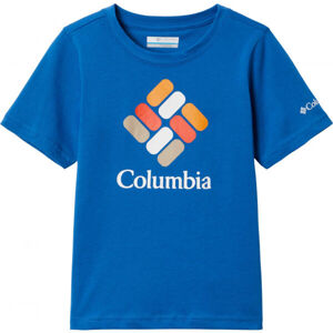 Columbia VALLEY CREED SHORT SLEEVE GRAPHIC SHIRT Detské tričko, modrá, veľkosť XL