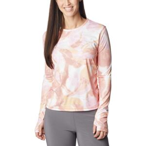 Columbia W SUN DEFLECTOR SUMMERDRY™ LS SHIRT Dámske športové tričko, ružová, veľkosť XL