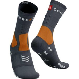 Compressport HIKING SOCKS Turistické ponožky, sivá, veľkosť T4