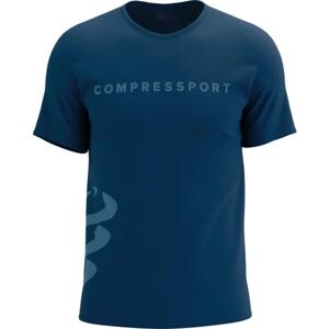 Compressport LOGO SS TSHIRT Pánske tréningové tričko, modrá, veľkosť S