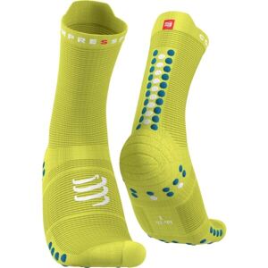 Compressport PRO RACING SOCKS V4.0 RUN HIGH Bežecké ponožky, zelená, veľkosť T3