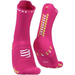 Compressport Bežecké ponožky Bežecké ponožky, ružová, veľkosť T2