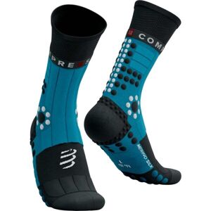 Compressport PRO RACING SOCKS WINTER TRAIL Zimné  bežecké ponožky, modrá, veľkosť T1