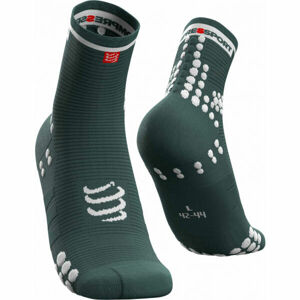 Compressport RACE V3.0 RUN HI Bežecké ponožky, tmavo zelená, veľkosť 39-41