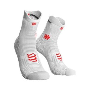 Compressport RACE V3.0 RUN HI biela T1 - Bežecké ponožky
