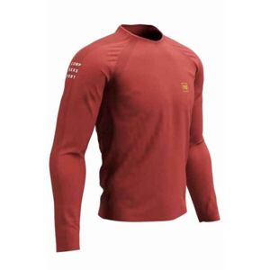 Compressport Pánske tréningové tričko s dlhým rukávom Pánske tréningové tričko s dlhým rukávom, červená, veľkosť L