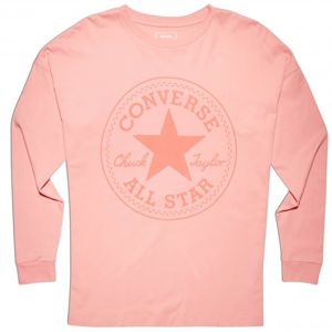Converse CORE CP LONG SLEEVE TEE ružová XS - Dámske tričko s dlhým rukávom