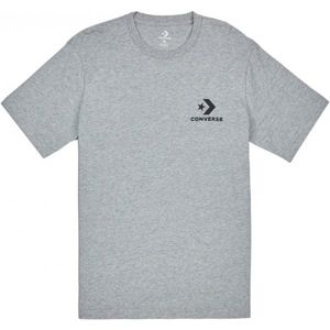 Converse LEFT CHEST STAR CHEVRON TEE šedá XL - Pánske tričko