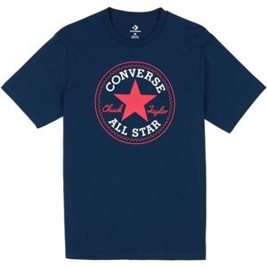 Converse CHUCK PATCH TEE tmavo modrá S - Pánske tričko