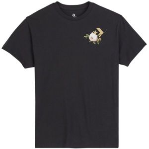 Converse FLORAL BASKETBALL RELAXED TEE čierna S - Dámske tričko