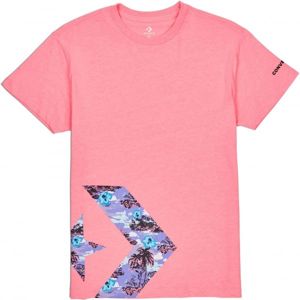 Converse STAR CHEVRON INFILL RELAXED TEE ružová S - Dámske tričko
