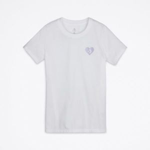 Converse LOVE THE PROGRESS biela XS - Dámske tričko