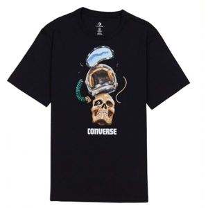 Converse SKULL HELMET TEE čierna M - Pánske tričko