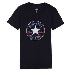 Converse CHUCK PATCH NOVA TEE Dámske tričko, čierna, veľkosť XS