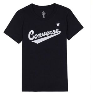 Converse WOMENS NOVA CENTER FRONT LOGO TEE čierna L - Dámske tričko