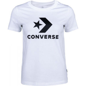 Converse STAR CHEVRON TEE Dámske tričko, biela, veľkosť XS