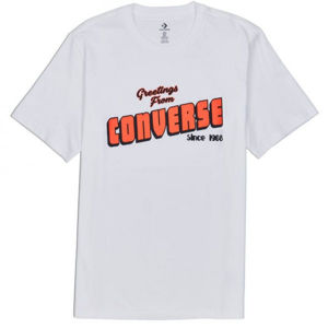 Converse GREETINGS SS TEE Pánske tričko, biela, veľkosť L