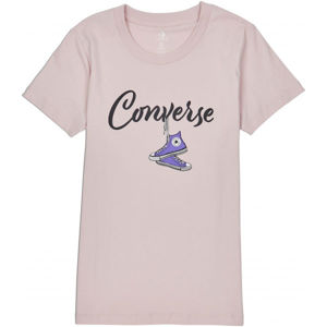 Converse HANGIN OUT CHUCK CLASSIC TEE Dámske tričko, ružová, veľkosť M