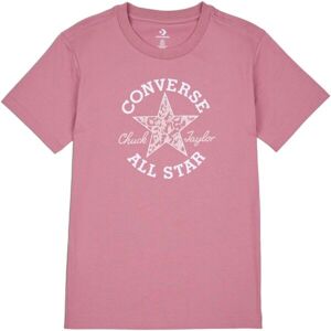 Converse CHUCK PATCH INFILL TEE Dámske tričko, lososová, veľkosť XS